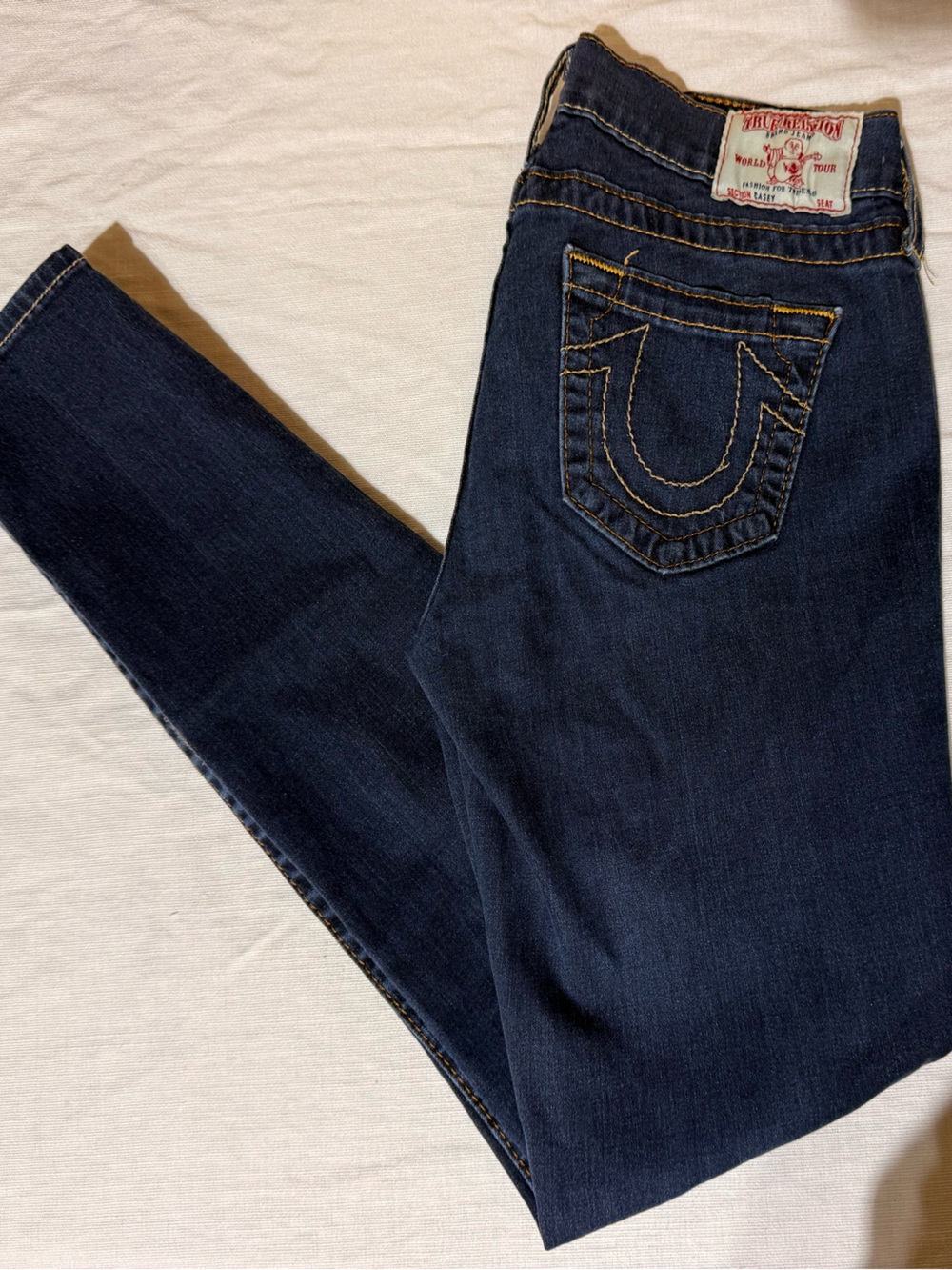 True Religion Women's Dark Indigo Skinny Jeans